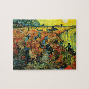 Van Gogh Red Vineyards em Arles Quebra-cabeça