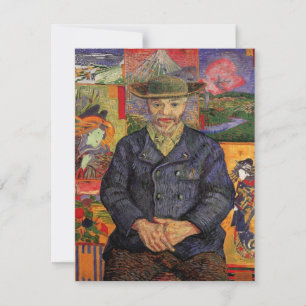 Van Gogh, retrato de Père Tanguy, arte do vintage