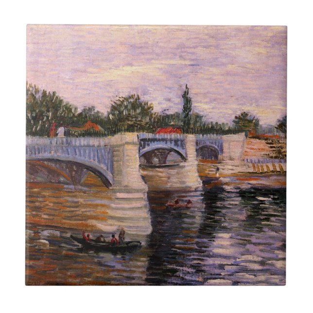 Van Gogh Rio Sena com Pont del Grande Jette (Frente)