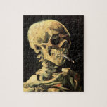 Van Gogh Skull com Quebra-cabeça de Cigarro queima<br><div class="desc">Van Gogh Skull com quebra-cabeça de Cigarro queimado. Pintura a óleo na canvas de 1885. Crânio com cigarro de queimar revela tanto o senso de humor de van Gogh quanto o senso de macabro. Algo de estranho em sua reconhecida obra, o trabalho cresceu de popularidade nas últimas décadas. Um presente...</div>