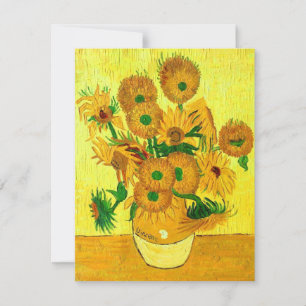 Van Gogh Sunflower Card
