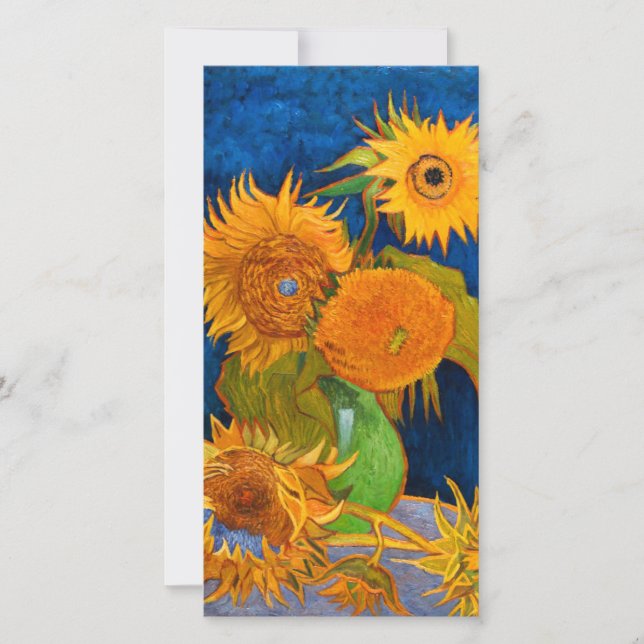 Van Gogh Sunflower Card (Frente)