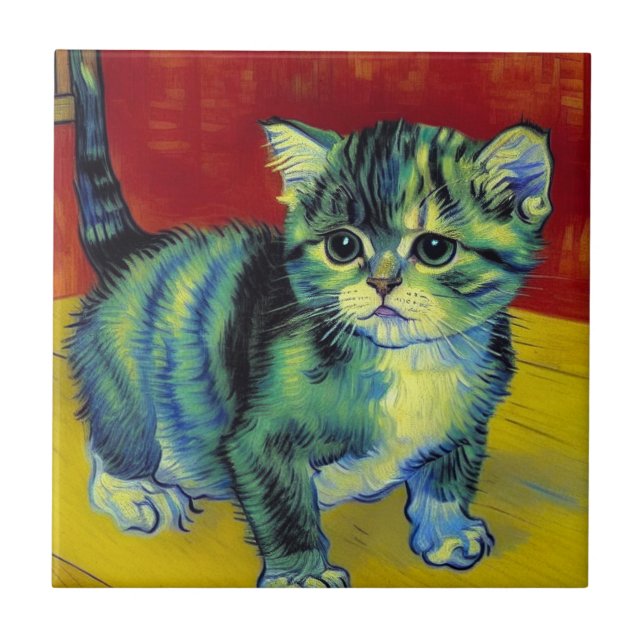 Van Gogh Tabby Cat (Frente)