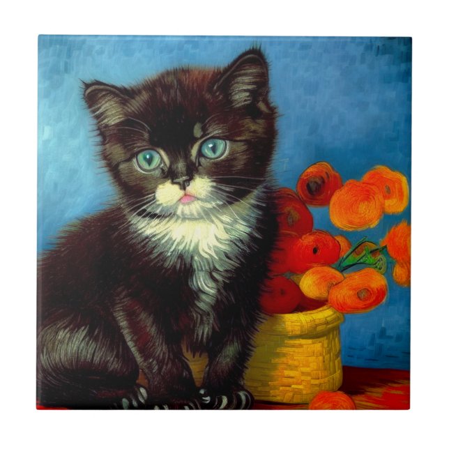 Van Gogh Tuxedo Cat (Frente)