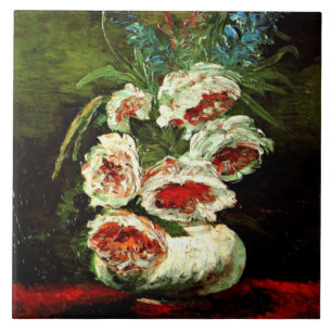 Van Gogh: Vase com Peonies