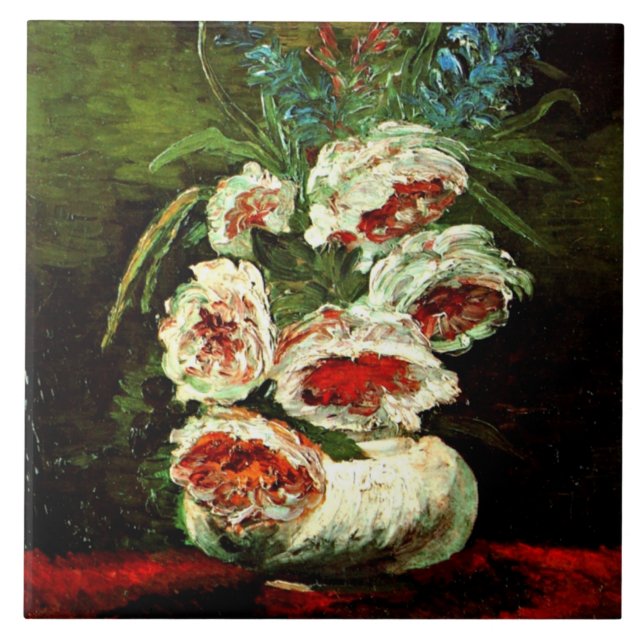 Van Gogh: Vase com Peonies (Frente)