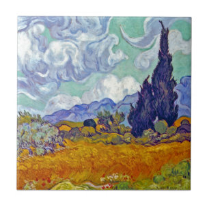 Van Gogh - Wheatfield Com Cyprestes