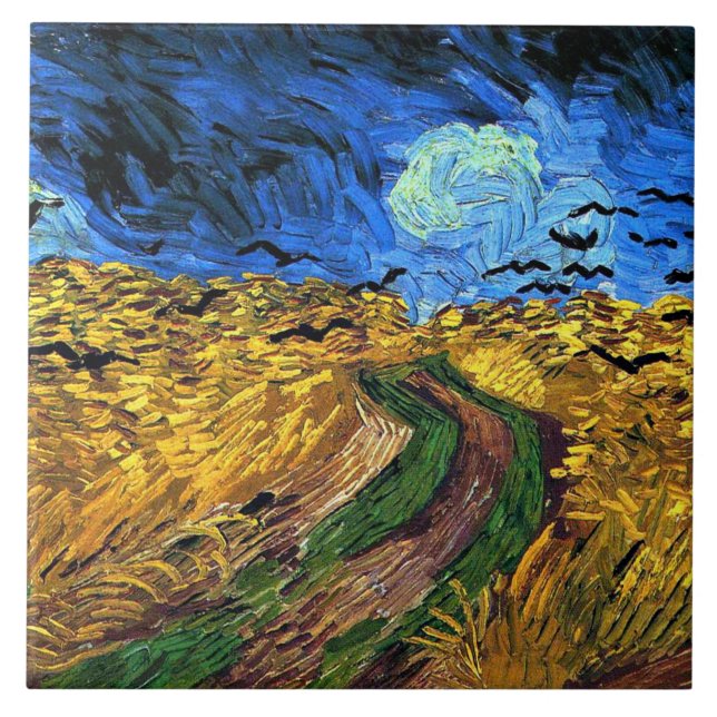 Van Gogh - Wheatfield with Crows, (Frente)