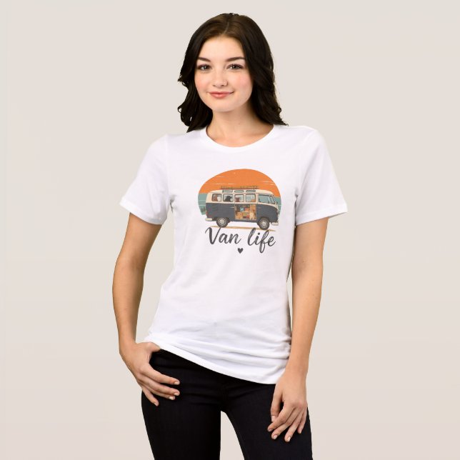 Van Life Adventure PawsT-Shirt (Frente Completa)