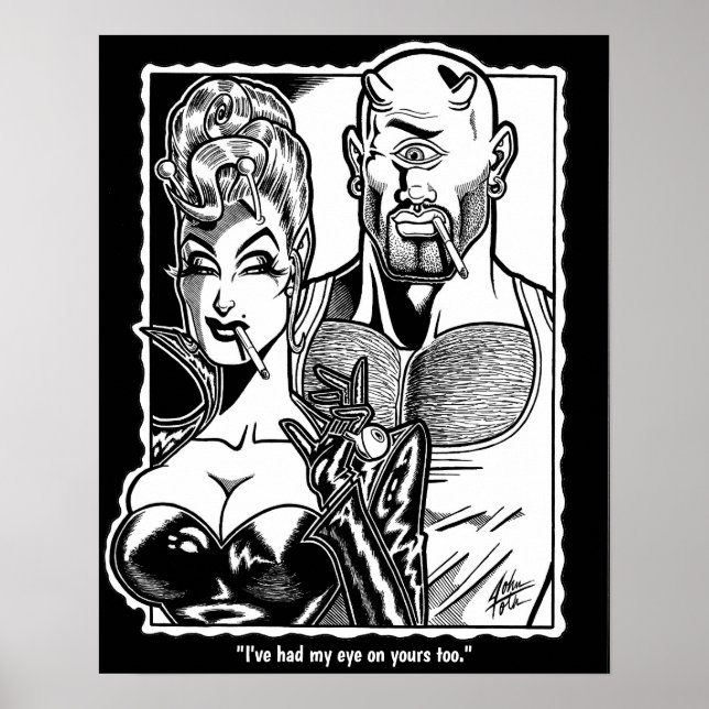 Vana DeVinyl™/Eyeballs Poster (Frente)