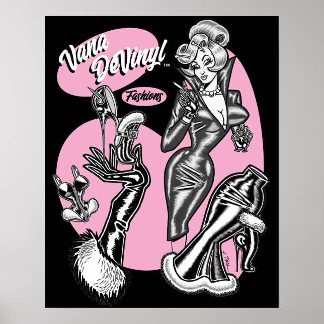 Vana DeVinyl™ Fashions Poster (Frente)