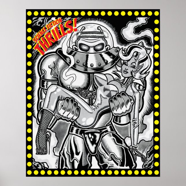 Vana DeVinyl™/Science Fiction Thrills! Poster (Frente)