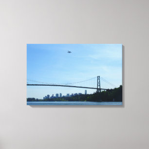 Vancouver Art Impressão Lions Gate Canvas Cityscap