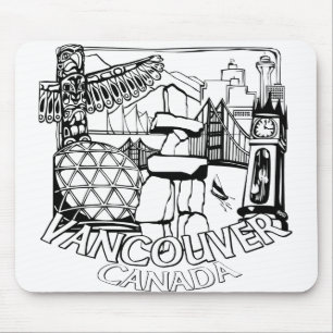 Vancouver Canada Souvenir Mousepad Vancouver Gifes