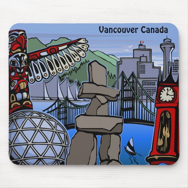 Vancouver Canada Souvenir Mousepad Vancouver Gifes (Frente)