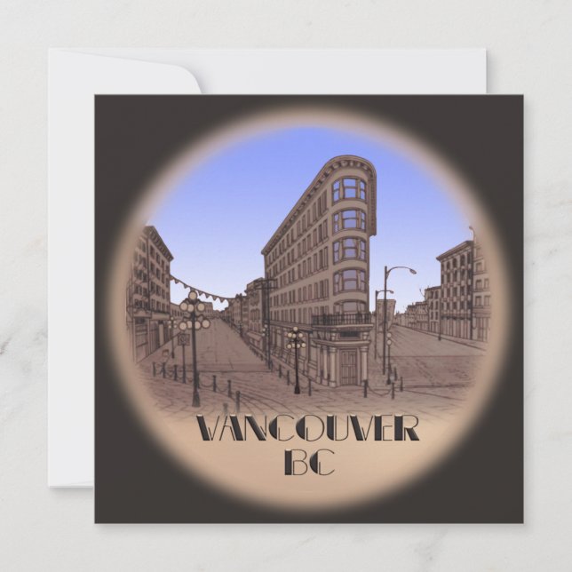 Vancouver Convites RSVP de Vancouver Personalizado (Frente)
