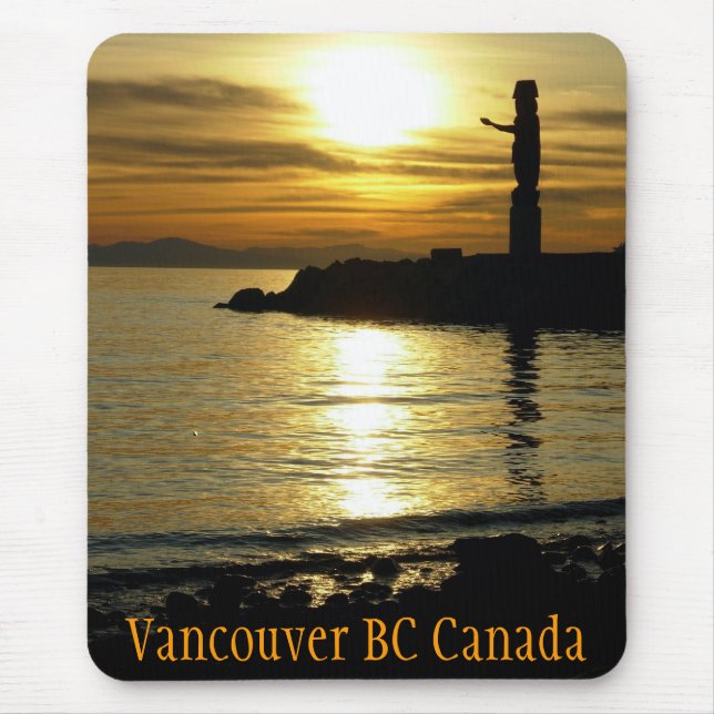 Vancouver Mousepad Souvenir Vancouver Sunset Gifes (Frente)