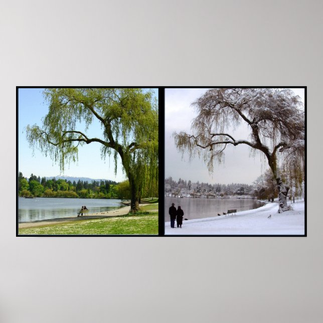 Vancouver Seasons Poster Impressão Canadá Souvenir (Frente)