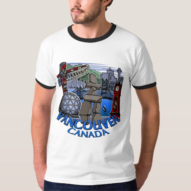 Vancouver Souvenir Camiseta Homens - Camisetas de  (Frente)