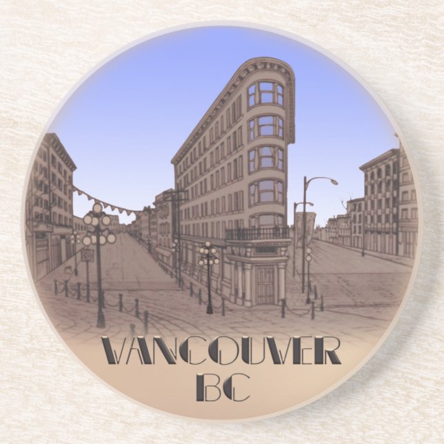 Vancouver Souvenir Porta copos Gastown Cityscape G (Frente)