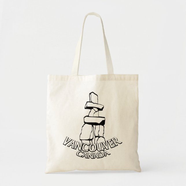 Vancouver Souvenir Tote Bag Landmark Art Bolsas (Frente)