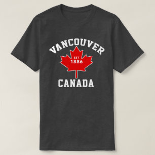 Vancôver Canadá Est. Camisa patriótica de 1886 
