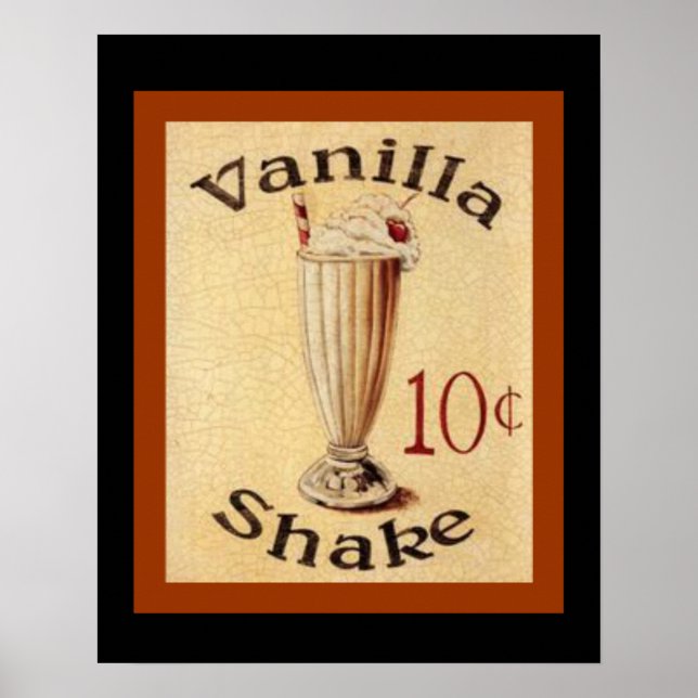 Vanilla Shake Ad Poster 16 x 20 (Frente)