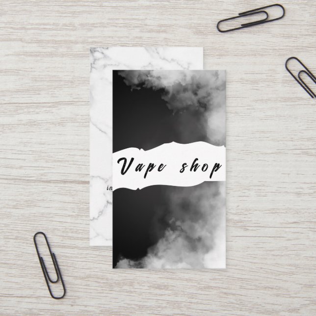 Vape Compra Cigarro Cartão de visita (Frente/Verso In Situ)