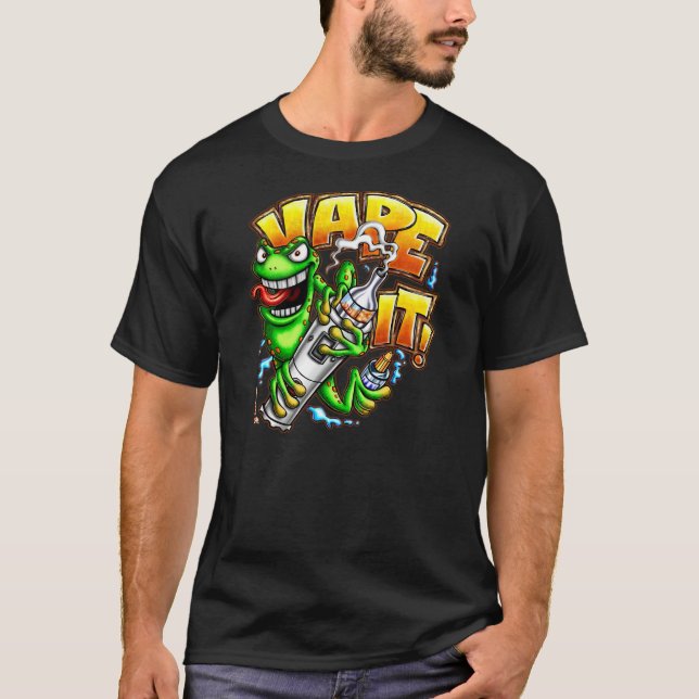Vape ele! Camisa escura (Frente)
