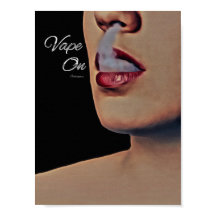 Vape Fumante De Mulher Em Poster