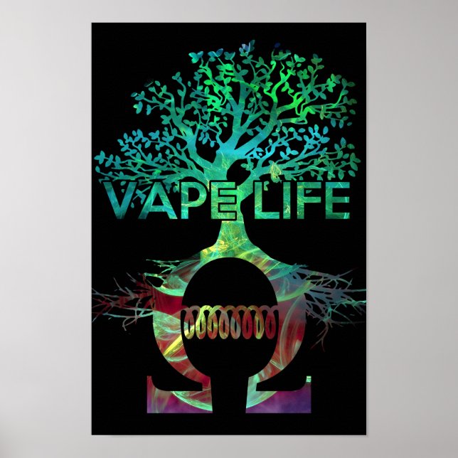 Vape Life Poster Black BG (Frente)
