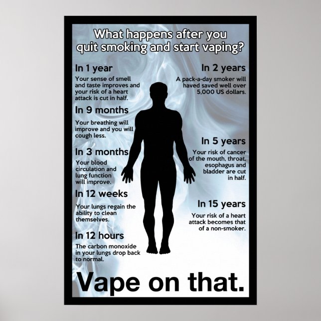 Vape nessa Poster de informação (Frente)