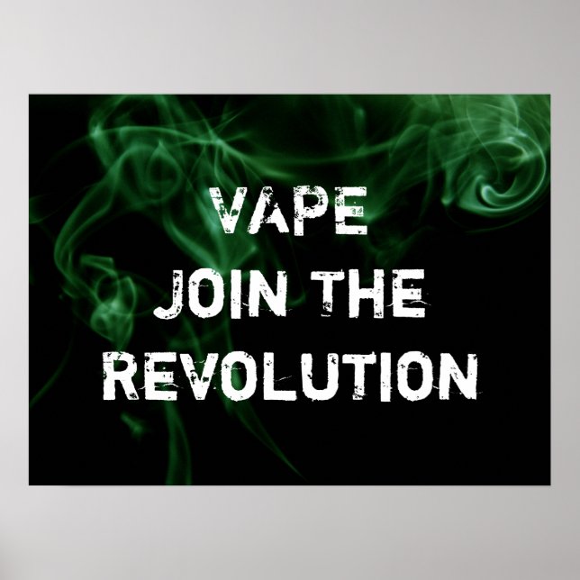 Vape Revolution Green Smoium Premium Poster (Frente)