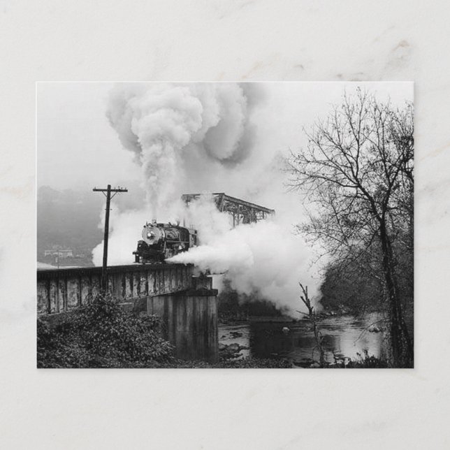 Vapor A Vapor Atravessando Um Cartão Postal (Frente)
