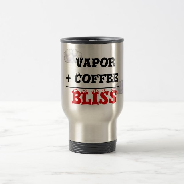 Vapor + Café = caneca de viagem da felicidade (Centro)
