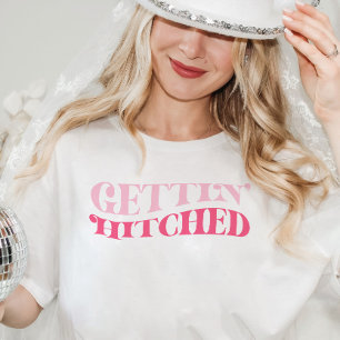 Vaqueira Rosa se Casando Camiseta de Despedida de 