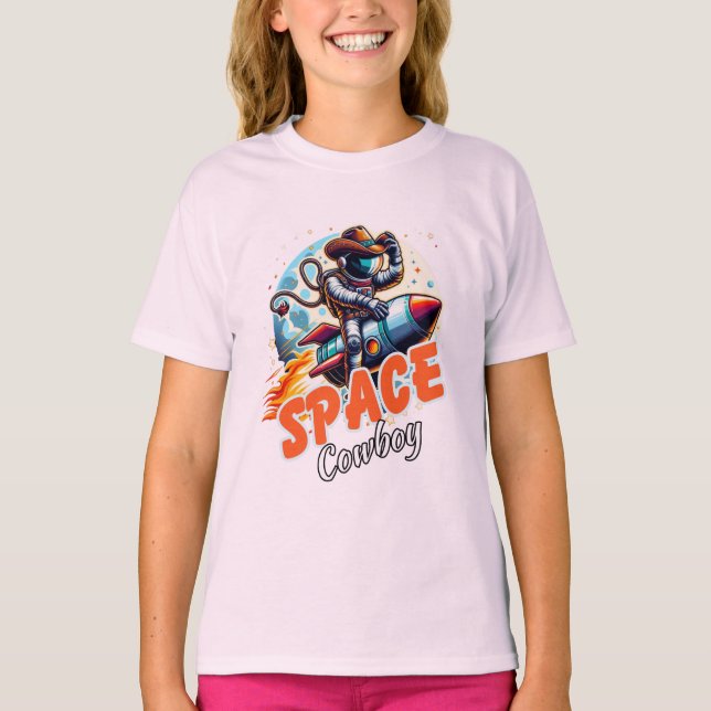 Vaqueiro espacial |Camisa de risco | Camisa espaci (Frente)