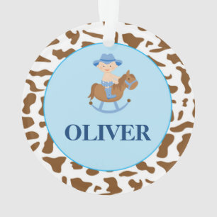Vaqueiro personalizado dos enfeites de natal do