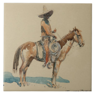 “Vaquero” Arte Ocidental por Edward Borein
