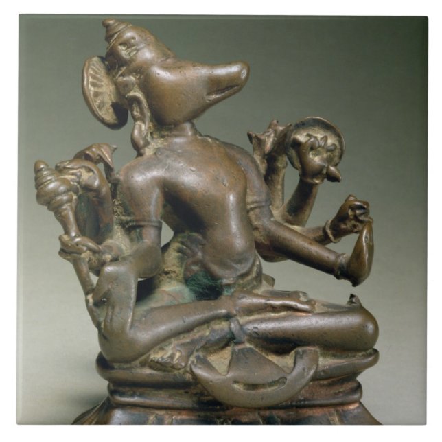Varaha, Gurjara Pratihara, Tamil Nadu (bronze) (Frente)