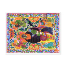 Variação no cartão postal da Madonna e da Criança