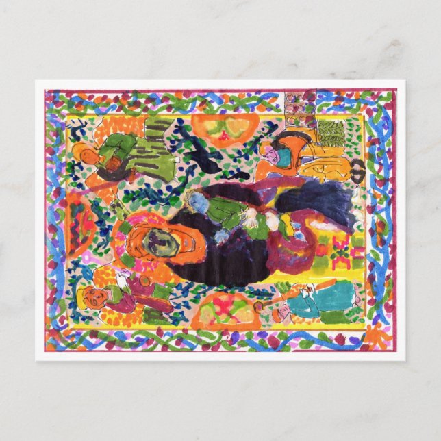 Variação no cartão postal da Madonna e da Criança (Frente)