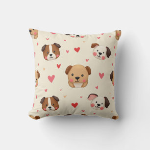 Várias almofadas de cachorrinho bonitinhas