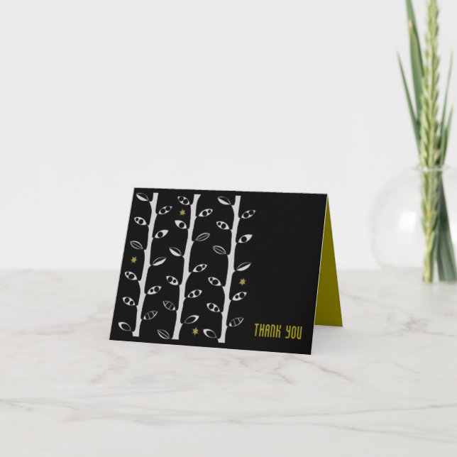 VÁRIAS VINHAS Bar Bat Mitzvah Cartões de agradecim (Frente)