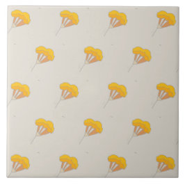 Variedade de flores de azulejo cerâmico