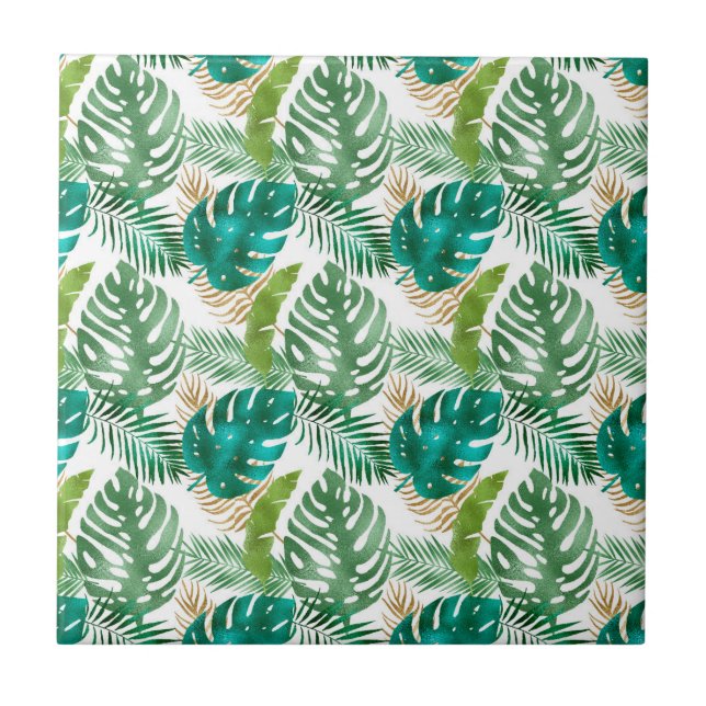 Variedade de Folhas Verdes Cores Metálicas Vibraçõ (Frente)