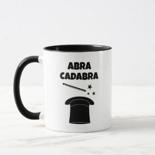 Varinha mágica e chapéu caneca de café personaliza