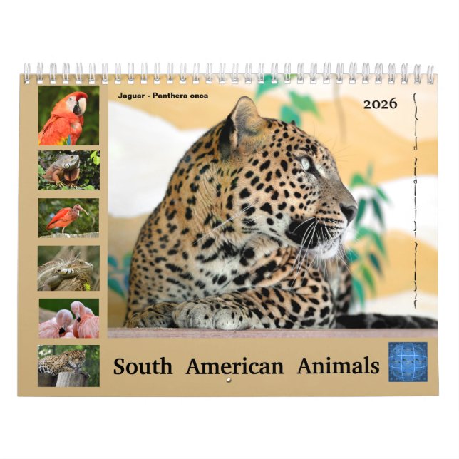 Vários animais do calendário da América do Sul (Capa)
