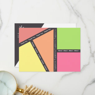 Vários Cartões de agradecimentos de idiomas