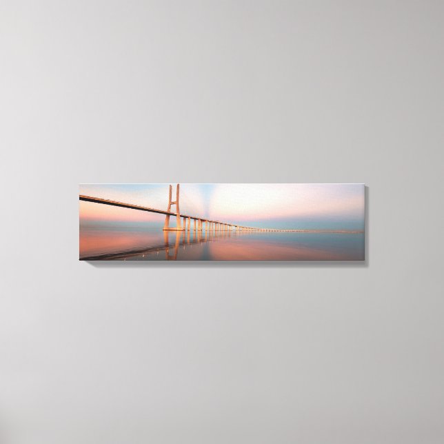Vasco da Gama Bridge Canvas Arte Panorâmica (Frente)